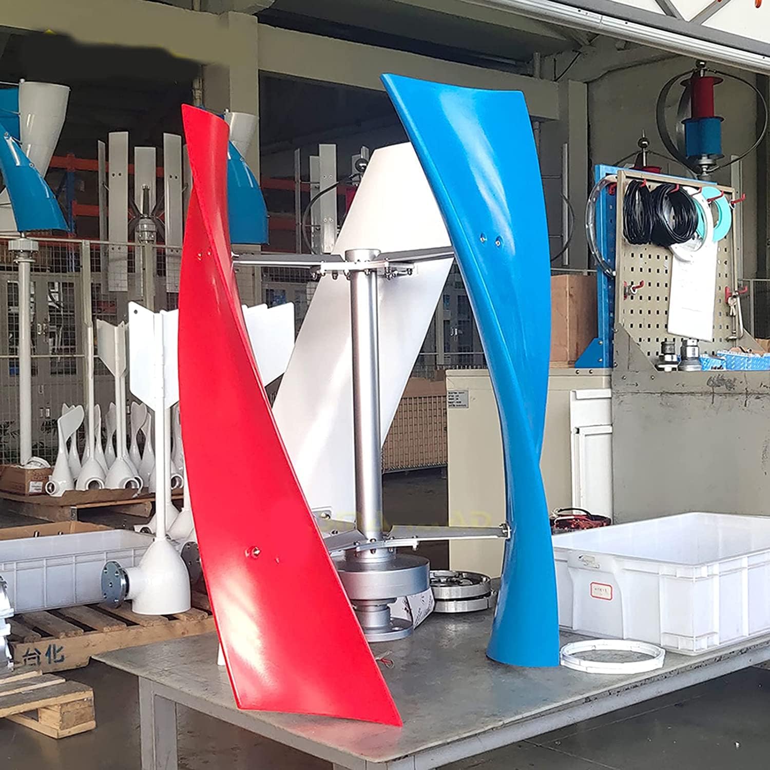 12000W Vertical Magnetic Levitation Wind Power Turbine Generator, 12V-220V 3-Blade Wind Turbine with Waterproof Charge Controller for Home Or Camping