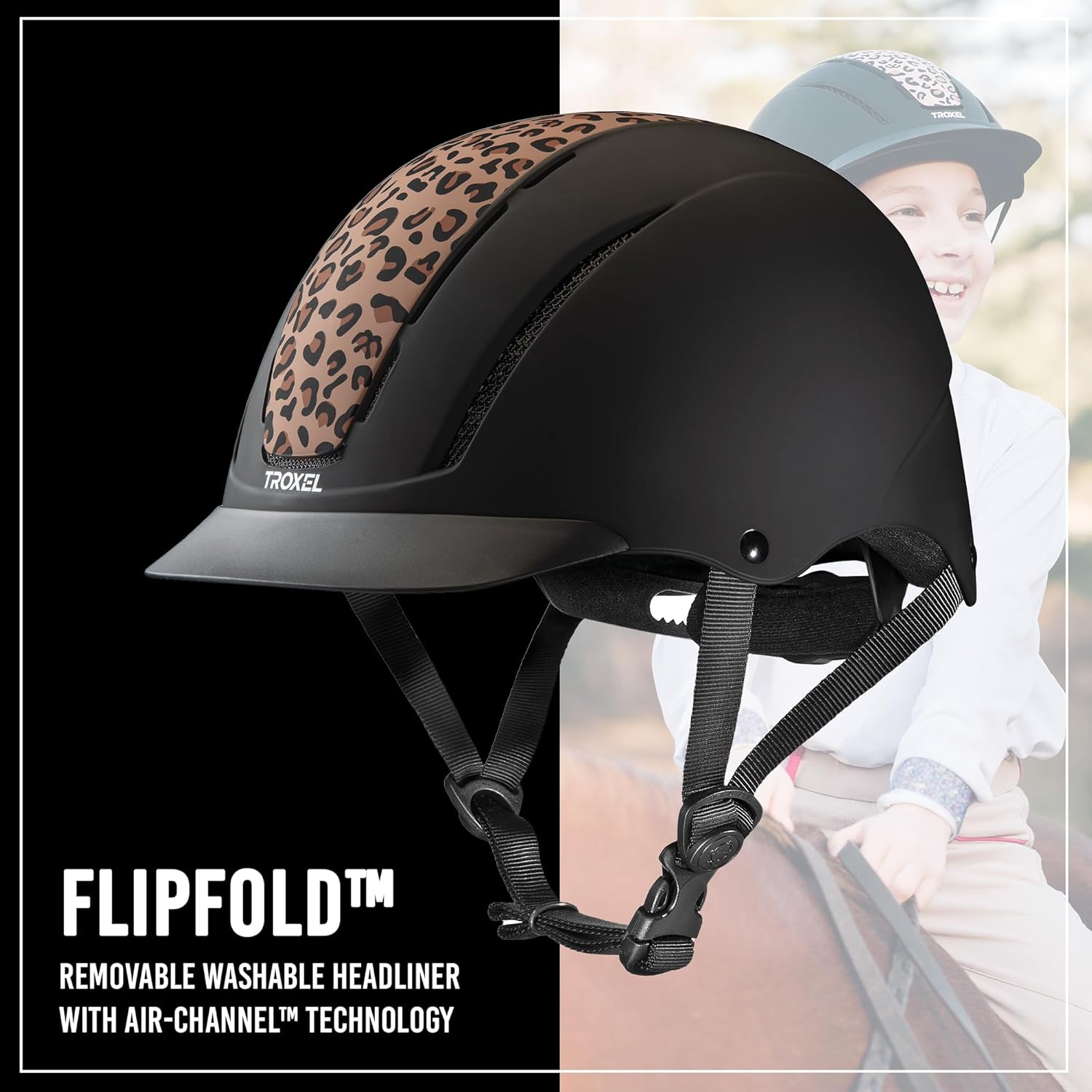 Troxel Spirit Full Coverage Horse Riding Helmet, Low-Profile Adjustable Design, Safety Horseback Riding Gear