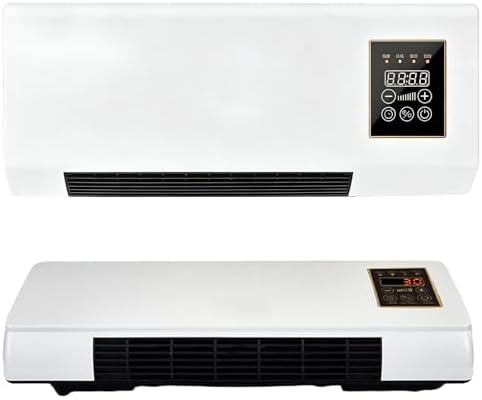 Portable Air Conditioner 2 In1 Mini Wall Mounted Smart Cooling and Heating Air Conditioner Fan for Bedroom Heater AC Unit Heating System Combo for Bathroom Office, RV(White)