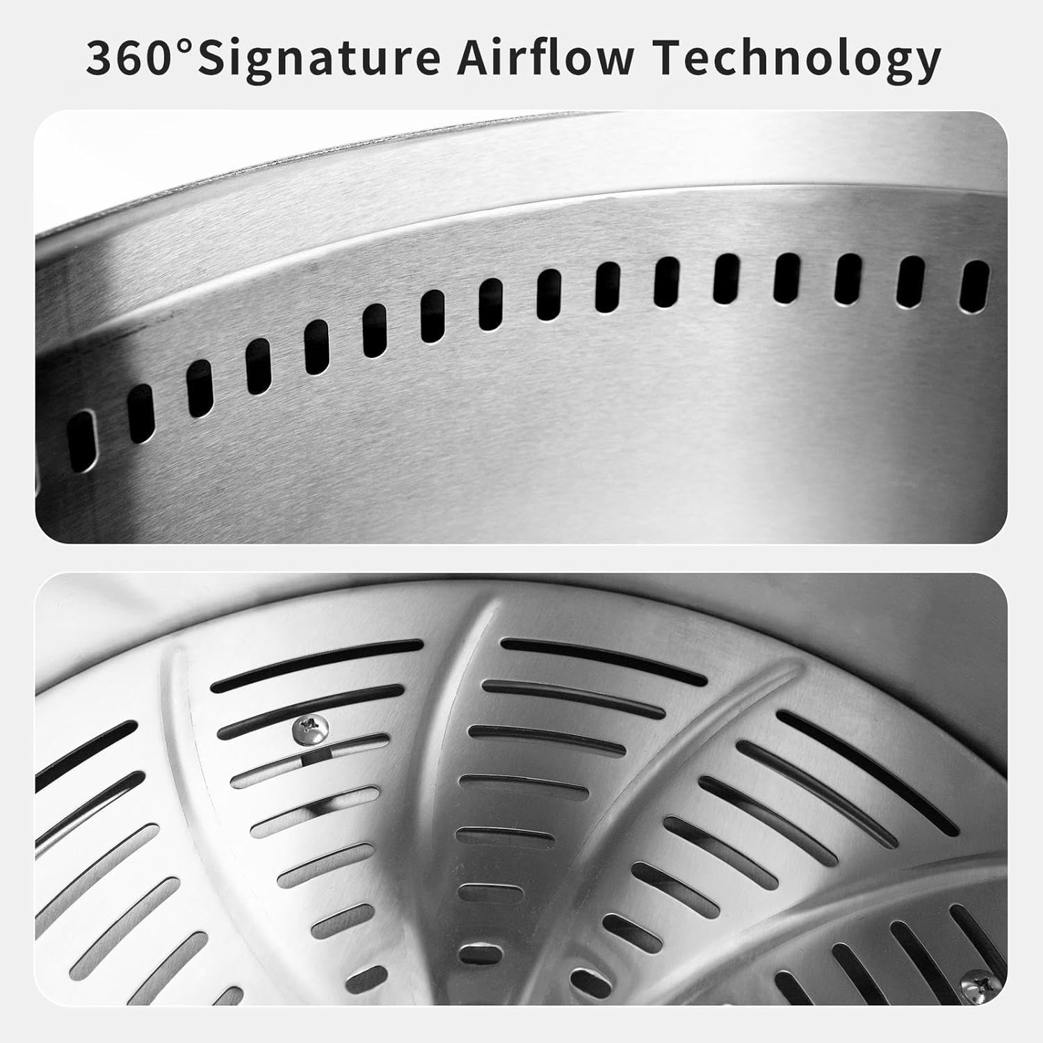 Fire Pit Smokeless 19.4 Inches Outside, Smokeless Firepit Outdoor Durable Stainless Steel for Wood Burning, Fire Pit Smokeless for Patio Garden,Camping,Backyard