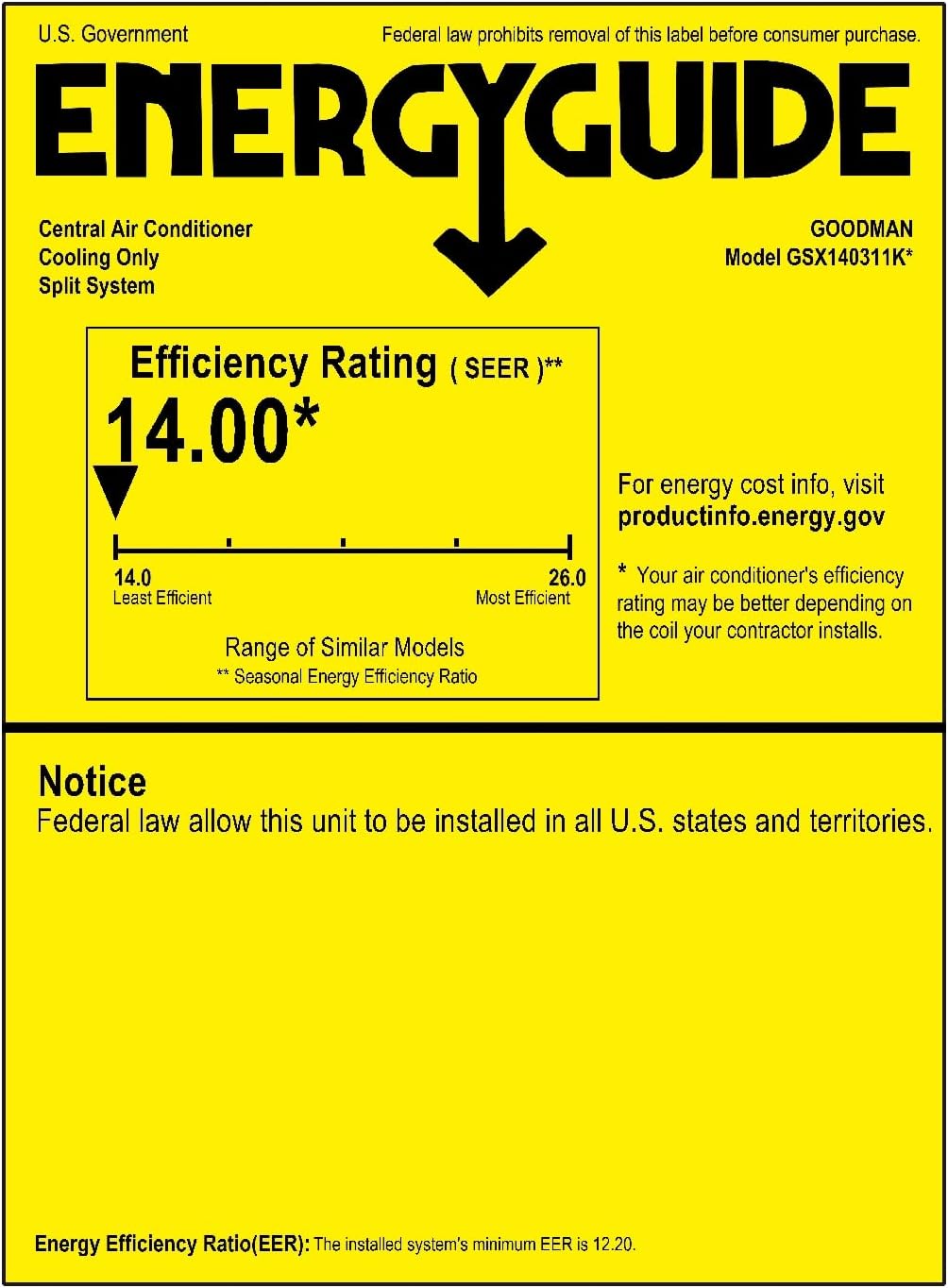 Goodman 2.5 TON 14.3 SEER2 R-32 AC Condenser (replaces GSXN403010 and GSX140301) (GLXS4BA3010)