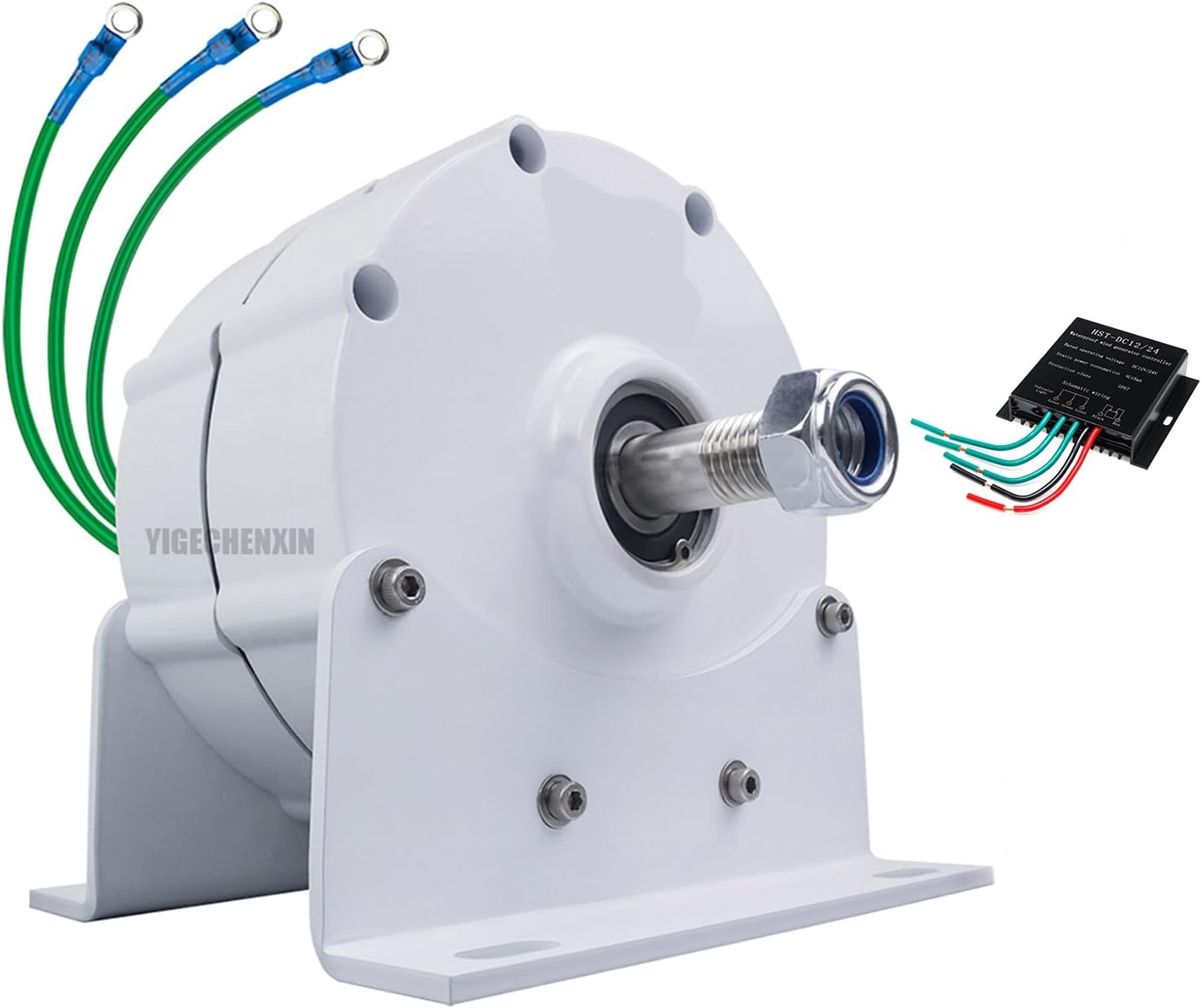 3000W High Efficiency Gnerators Low Speed 220V 48V 24V 12V 3Phase Gearless Permanent Magnet Generator DC/AC Driving Motor for Water Conservancy and Wind Power