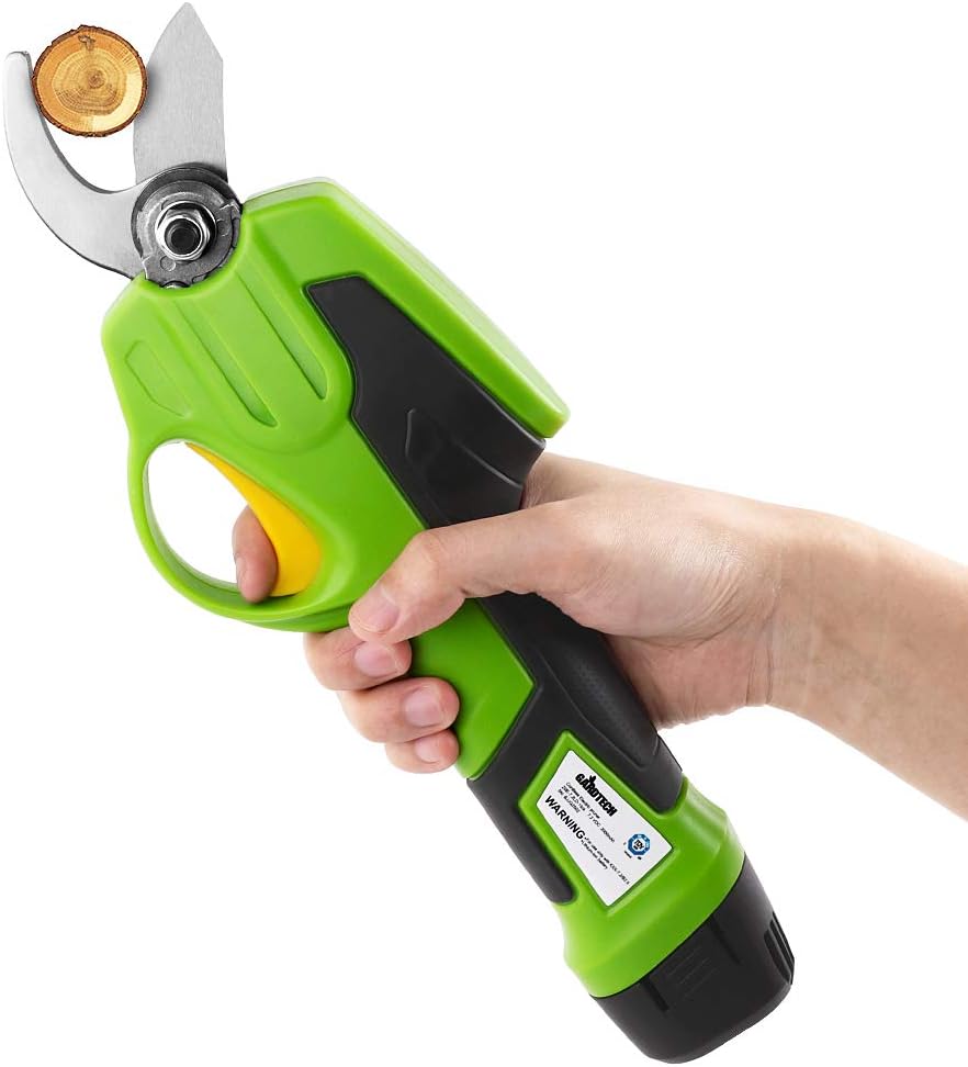GARDTECH Electric pruning shears Cordless 7.3V Cordless Rechargeable Power Pruner Scissors Tools (Pruner)