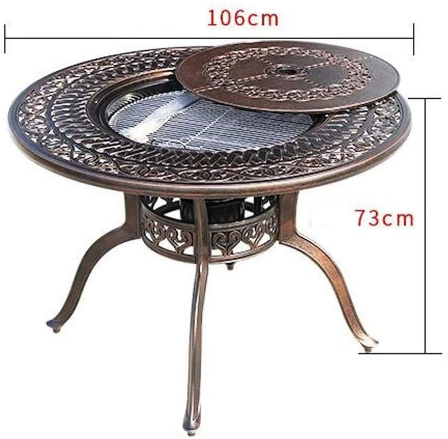 Outdoor Fire Pits, Multi-Functional BBQ Desk - Grilling & BBQ Utensils,Used for Courtyard Barbecue, Party, Bonfire Party