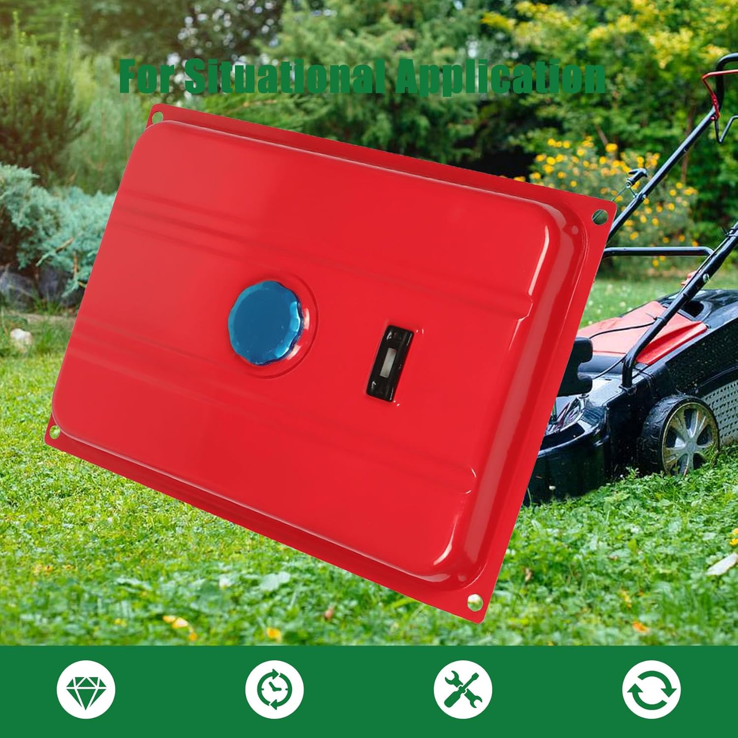 6500W Red 6.6 Gallon Generator Fuel Tank Replacement for 25 Liters EC6500 and More Other Genereators