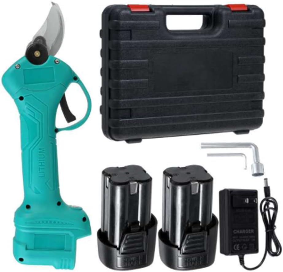 16.8V Rechargeable Electric Pruning Scissors Pruning Shears Garden Pruner Secateur Branch Cutter Cutting Tool with Battery