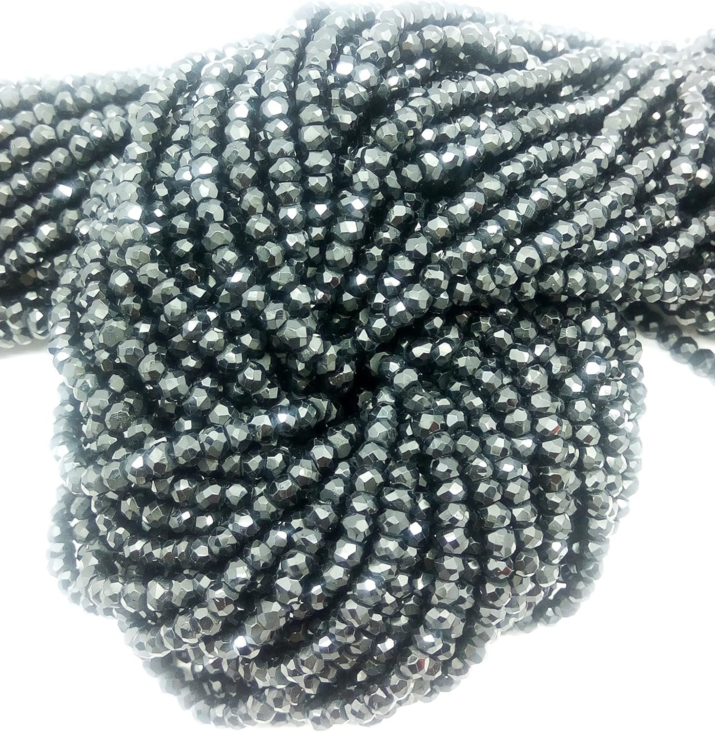 1 Strand 100% Natural Black Spinel 4mm 13.5