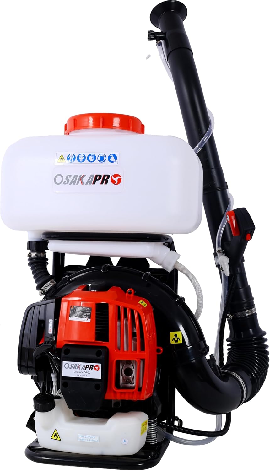 Backpack fogger Sprayer,Mist and Duster Sprayer,Agricultural fertilizatino Spray dusting machineMosquito Sprayers Mosquito Fogger, 55.7cc Two Cycle egnine with 20L Tank, for Weeding, Spraying,Cleaning