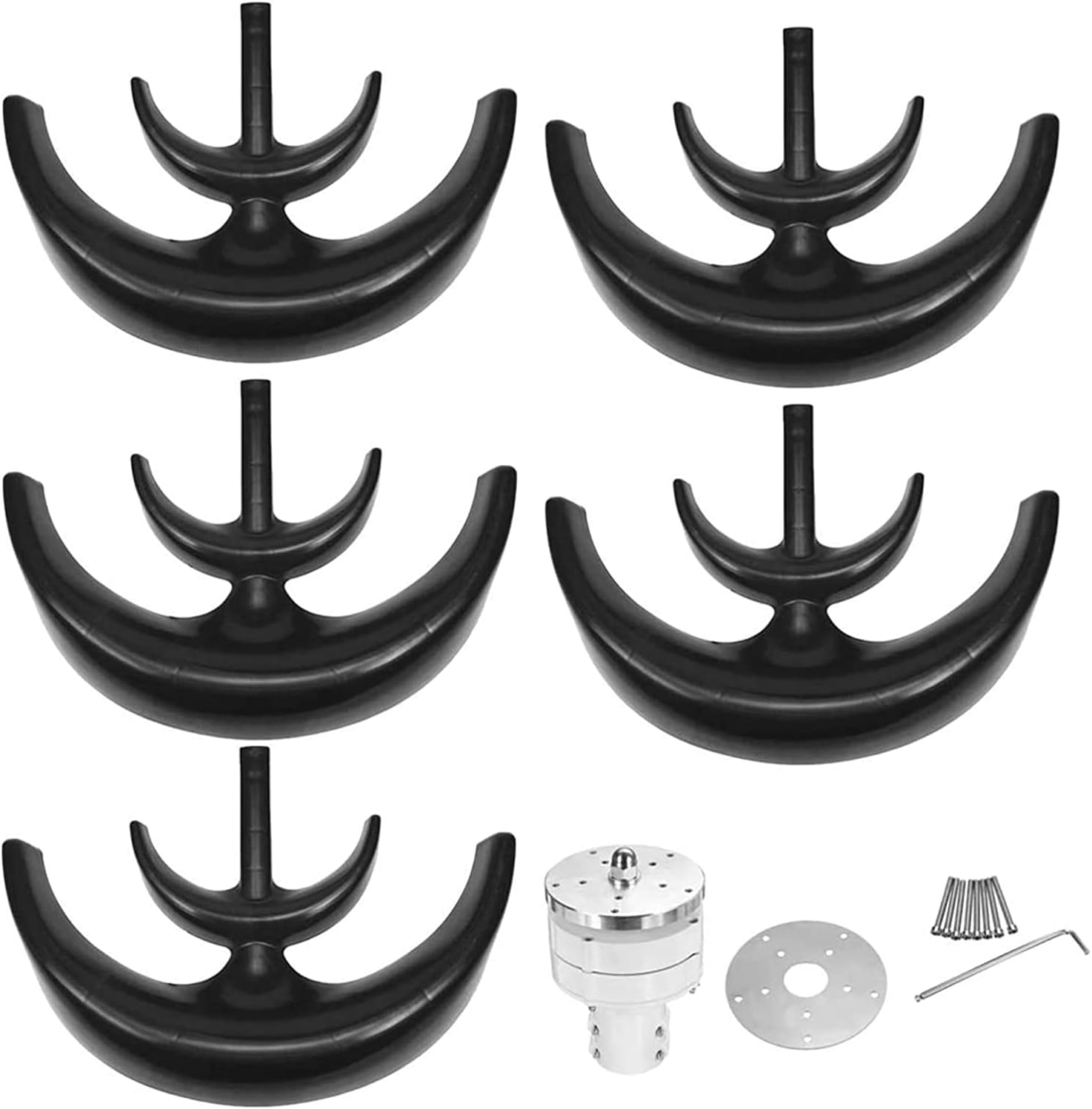 9000W Wind Turbine Generator, Vertical Axis Wind Turbines Generator Kit for Home Hybrids Streetlight Use Electromagnetic Electricity Producer Equipment