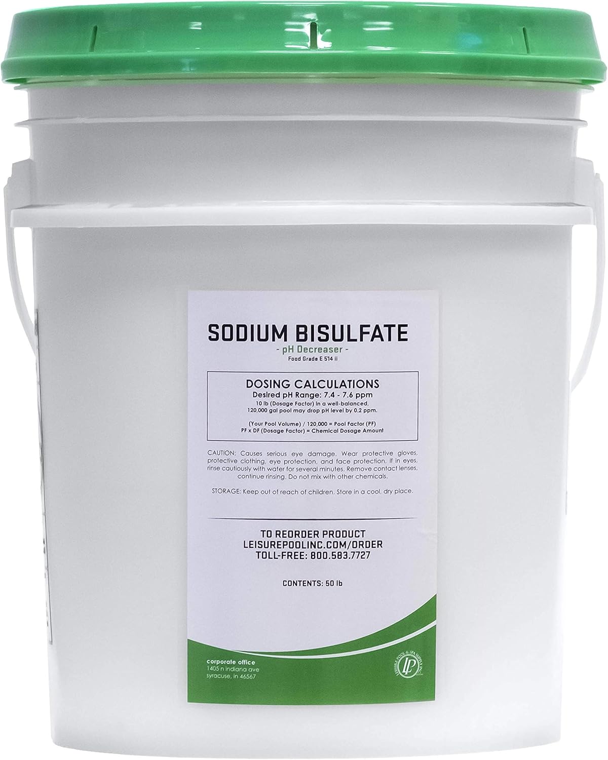 LEISURE POOL & SPA SUPPLY INC. 50 lb. pH Decreaser (Sodium Bisulfate)