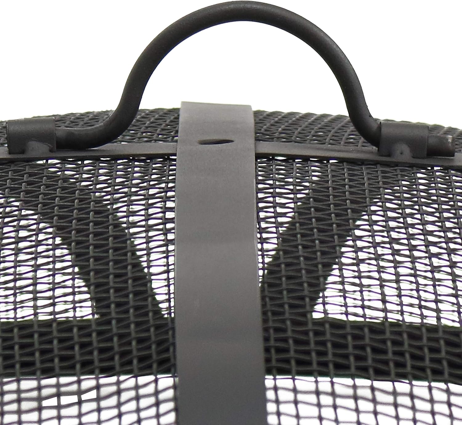 Sunnydaze 39-Inch Replacement Steel Fire Pit Bowl with Round Spark Screen - High-Temperature Painted Finish