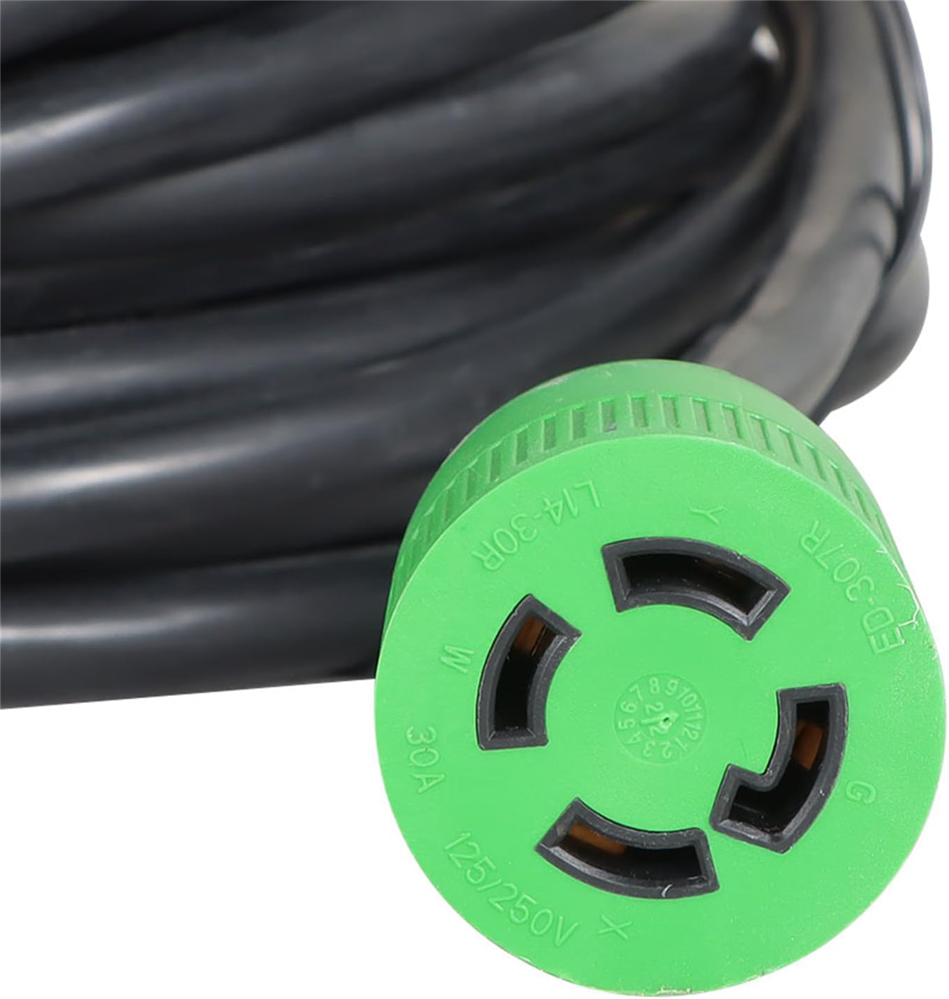 labwork 100FT 4 Prong 30 Amp Generator Extension Cord Organizer Replacement for L14-30P to L14-30R Generator Cord