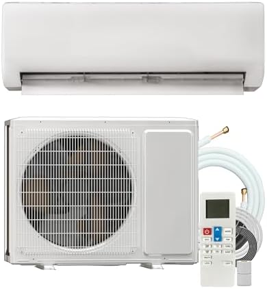Mini Split AC/Heating System, Energy Efficient Inverter AC Unit with 1 Ton Heat Pump, Air Conditioner, Coverage Area Up to 1600 Sq.Ft (24000btu)230V