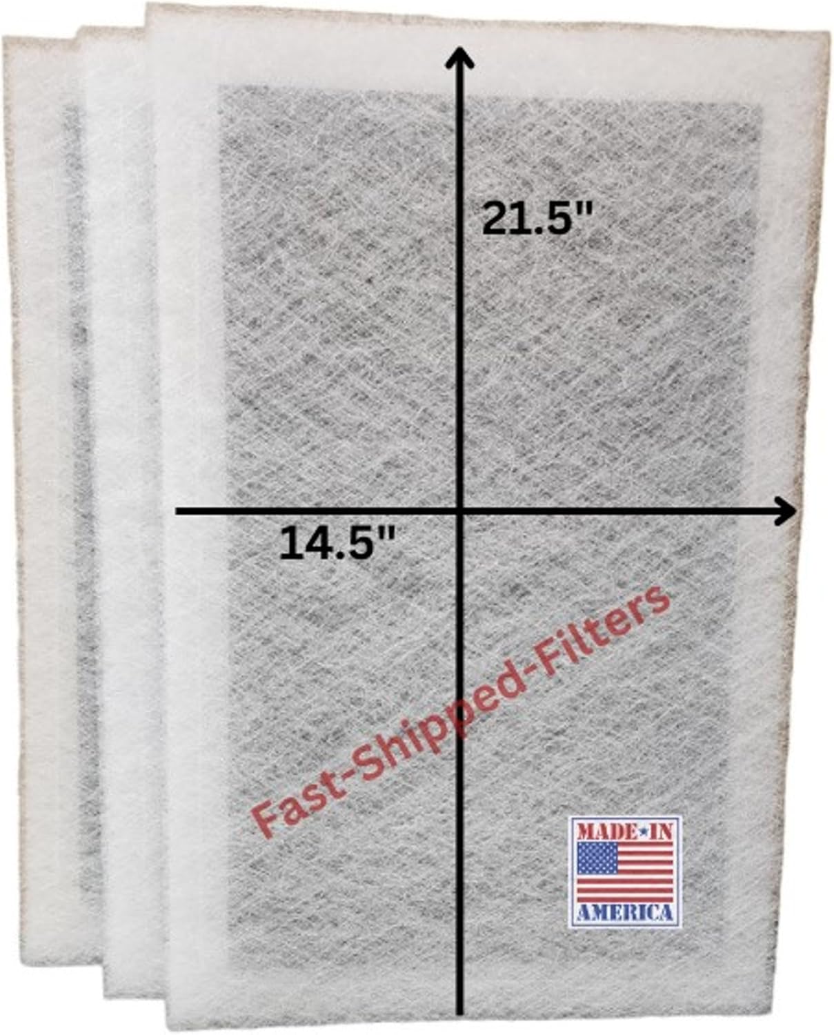 Fast-Shipped-Filters 3 Pack 16x24 Replacement Filter Pads Compatible with Dynamic Air Cleaner 16x24 Refill White