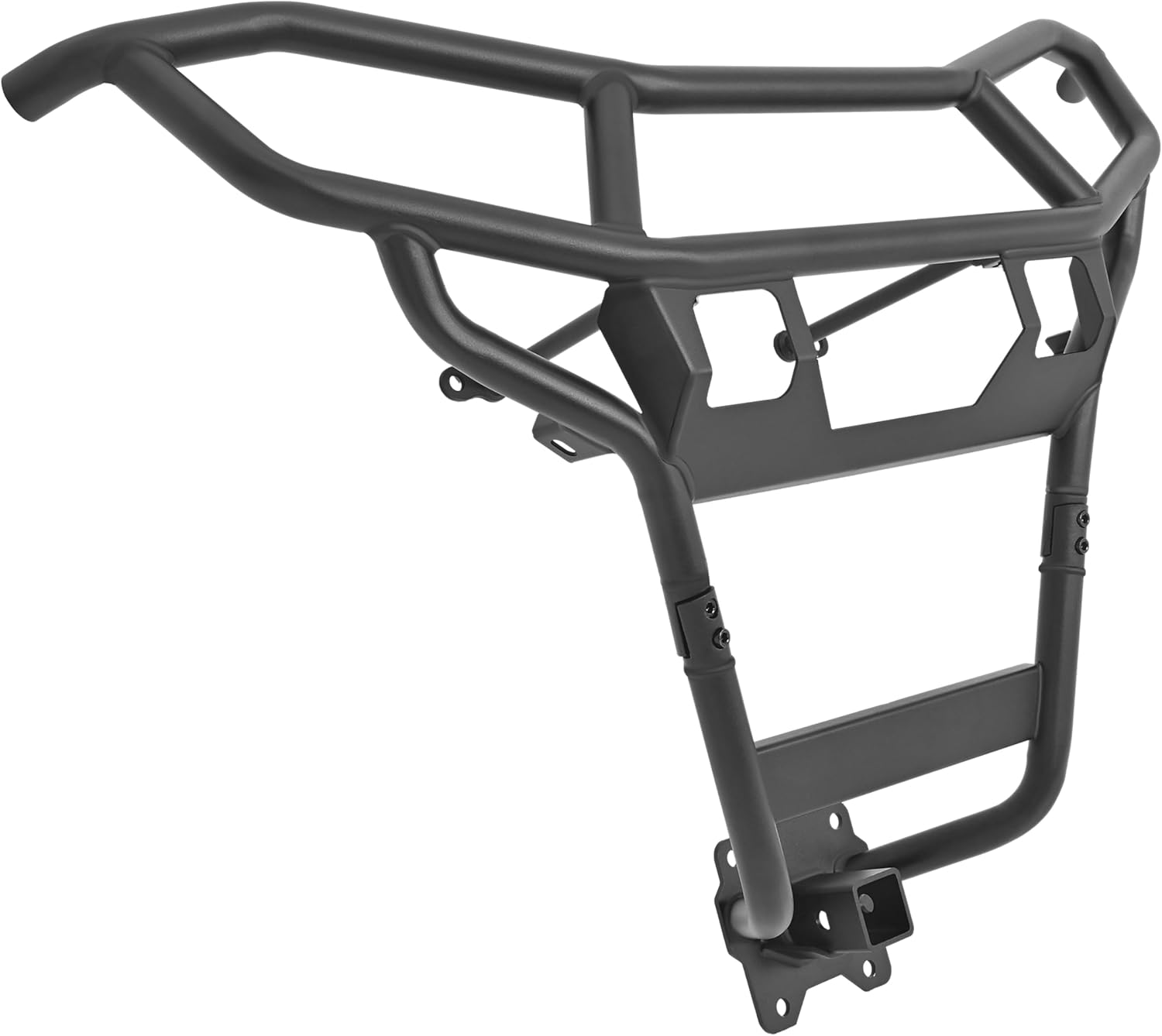 Rear Bumper Compatible with 2014-2023 Polaris RZR XP 1000/XP 4 1000 4WD Heavy Duty Steel W/Hitch Receiver UTV Rear Guard Accessory