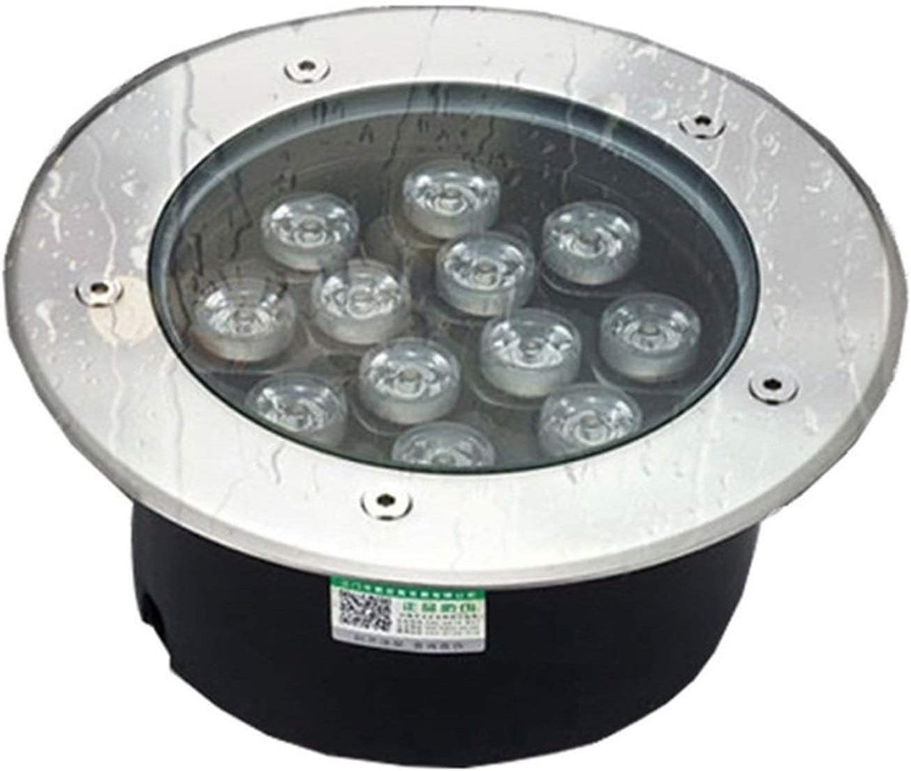 Outdoor Buried Lights - 24V LED Landscape Lights, Underground Light, Waterproof IP67 Spotlight, Recessed Round Floor Lamp, Use Can Illuminate The Channel(Green,36W)