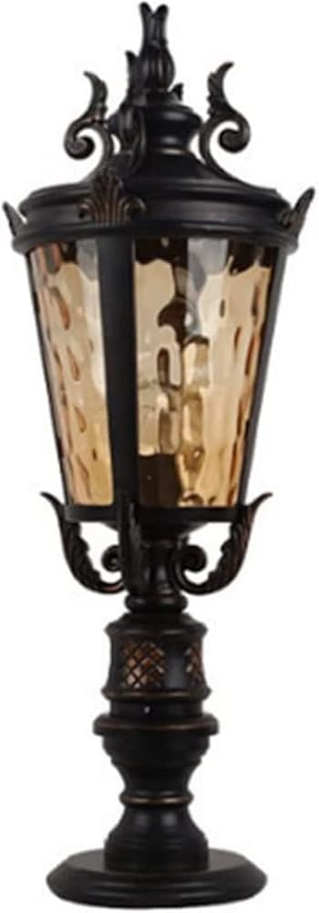 Garden Post Light Outdoor Column Lamp Pillar Lights for Gate Column, Driveway Matte Black Outdoor Creative Post Light Patio Porch Yard Garden Stigma Lantern Simplicity Waterproof Lawn Lighting