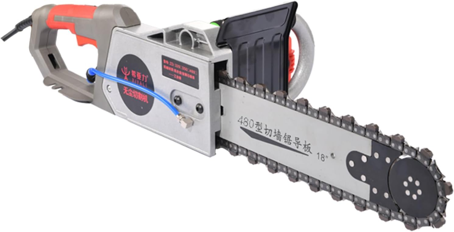 Electric Concrete Chain Saw Heavy Duty Concrete Saw Product Power 5800w/6500w Water Fed Dust Suppression Suitable for Cutting Granite and Reinforced Concrete 480