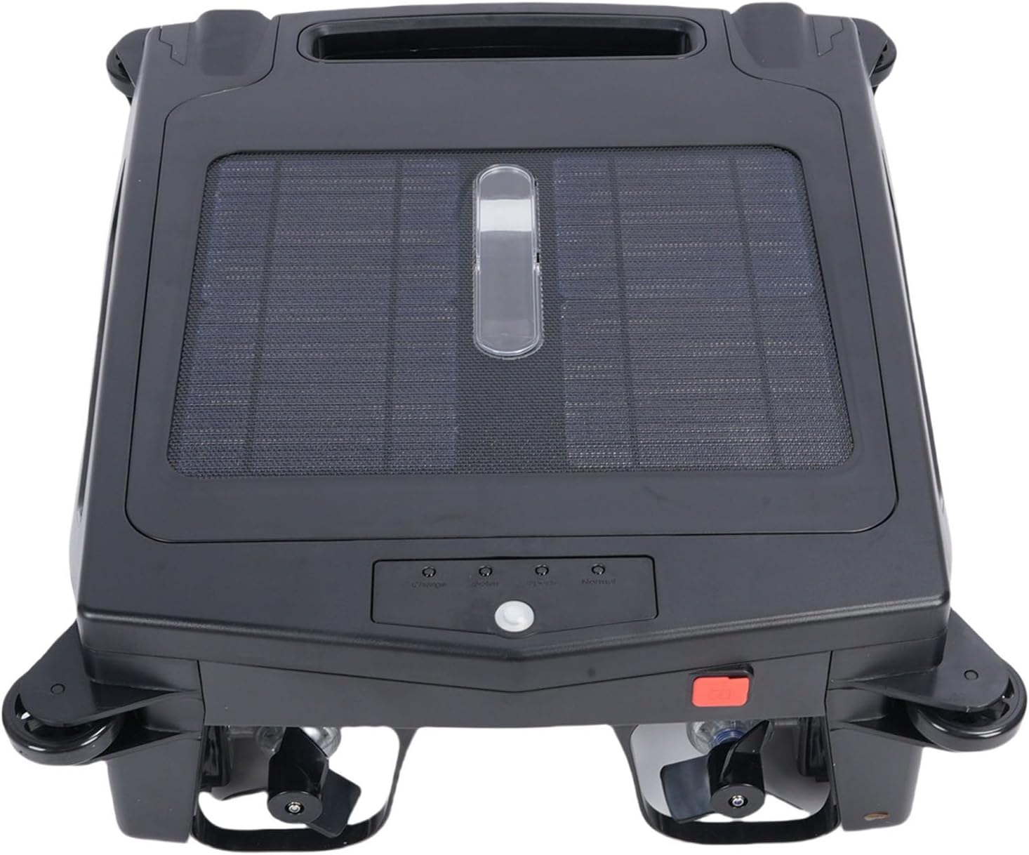 Hyuduo Solar Powered Pool Cleaner Robotic Pool Surface Cleaner with 2500mAh Battery 5H Runtime for Inground Above Ground (US Plug)