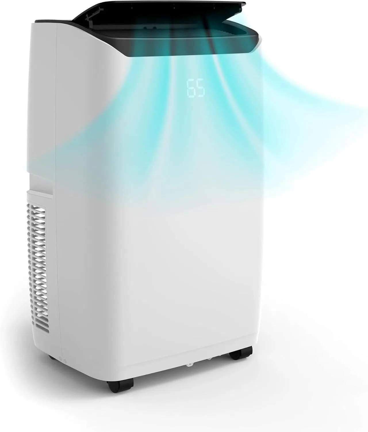 14,000 BTU Portable Air Conditioner, 3-in-1 AC Unit with Fan & Dehumidifier, Cools 700 Sq.Ft, Energy Efficient with Remote, 24H Timer for Home/Office,Black