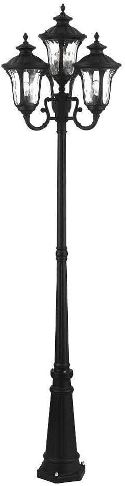 Livex Lighting 7869-14 Oxford 4 Light Outdoor 4 Head Post, Black