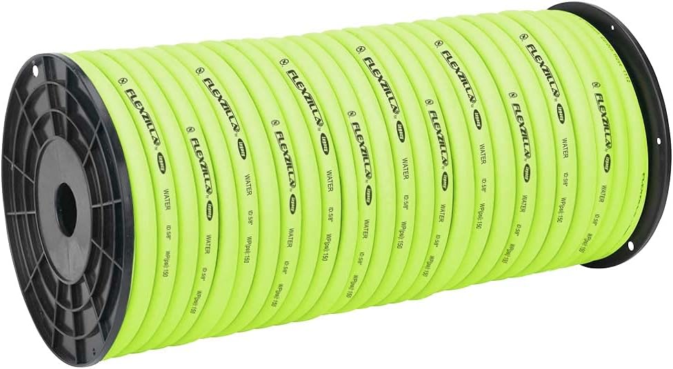 Flexzilla Pro Water Hose, Bulk Plastic Spool, 5/8 in. x 250 ft., Heavy Duty, Lightweight, ZillaGreen - HFZ58250YW
