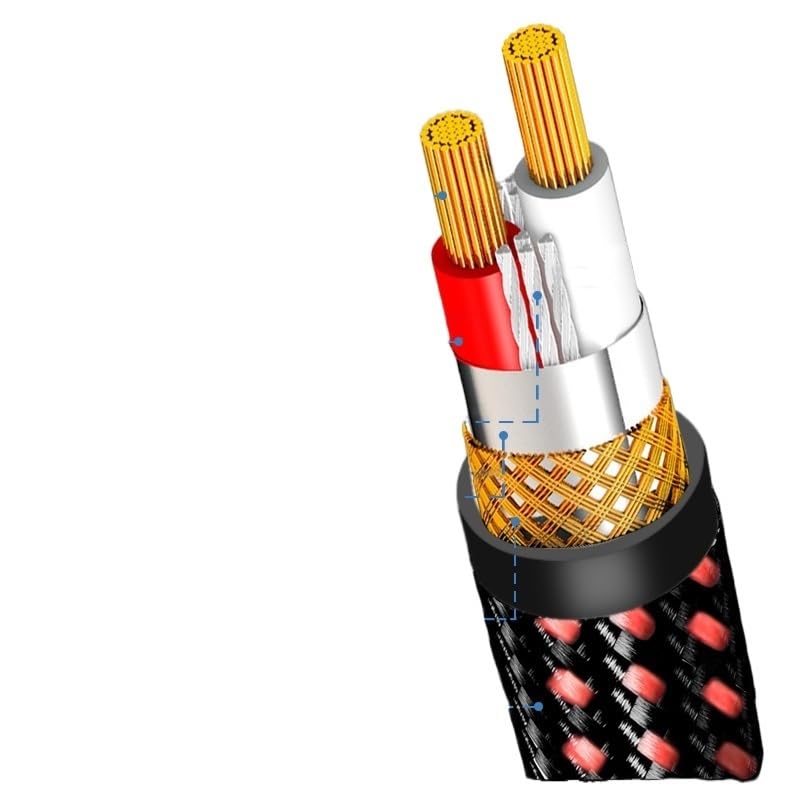 XLR Cable Male to Female 3-pin Balanced Microphone Audio Cable for MICR Mixers Studio Podcasts Amplifier Camera Camera(Pack of 2,1.5m)