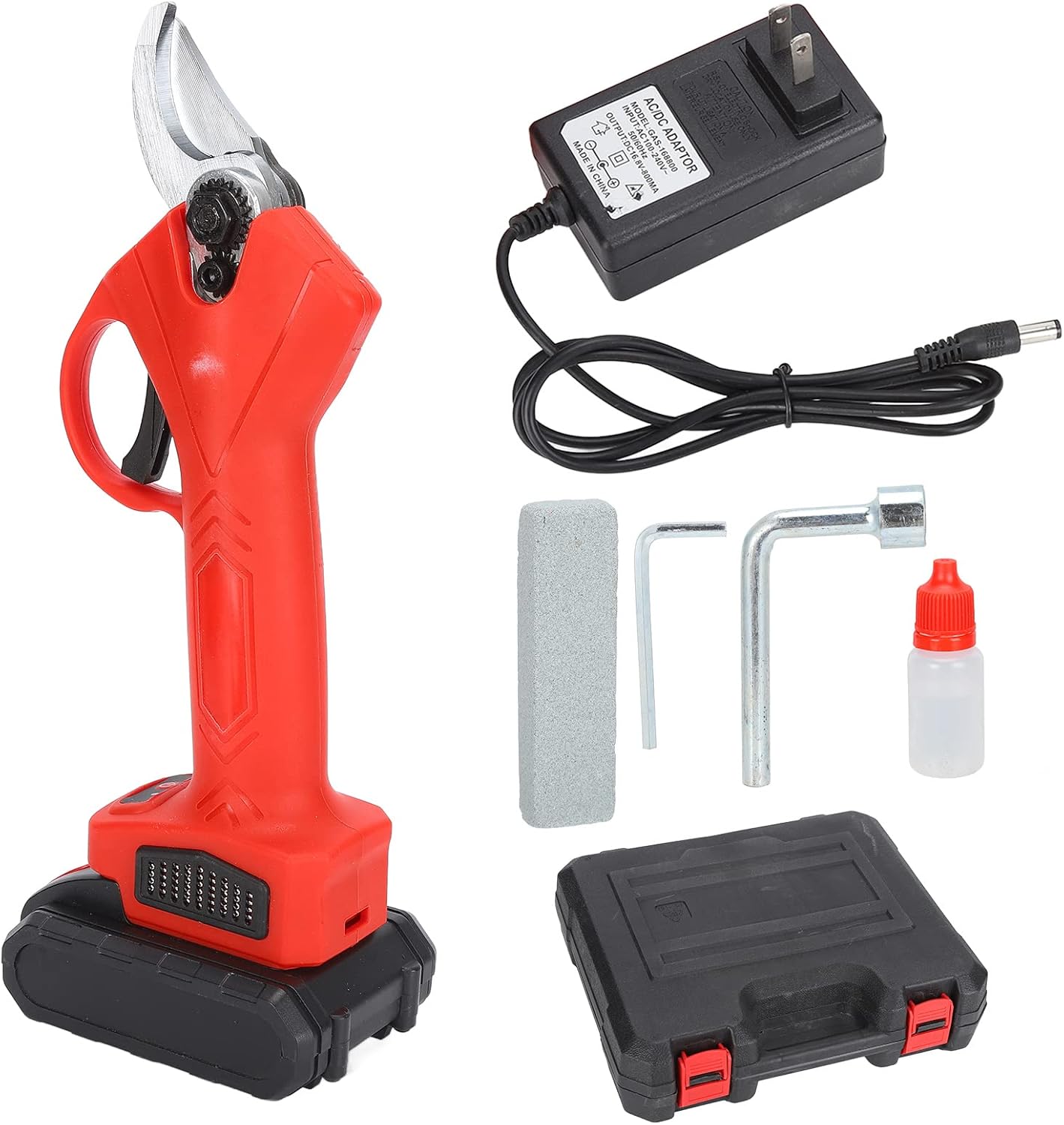 Electric Pruning Shears, Hilda Electric Pruning Shears Lithium Ion Cordless Pruner Garden Tools US Plug 100‑240V