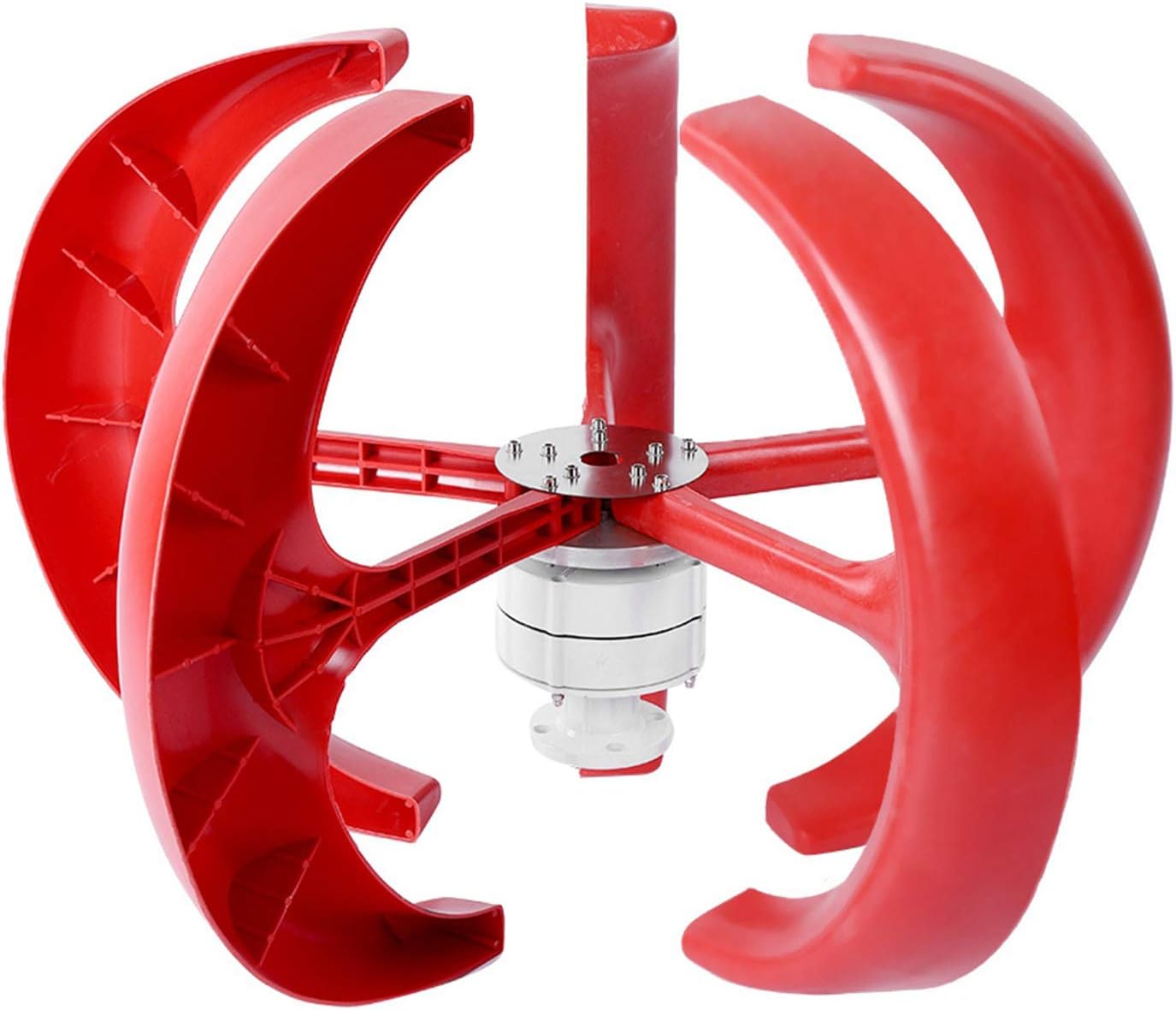 Keenso 600W DC12V Wind Turbine Kit Quality Motor Wind Generator for OffGrid Power Supply (Red)