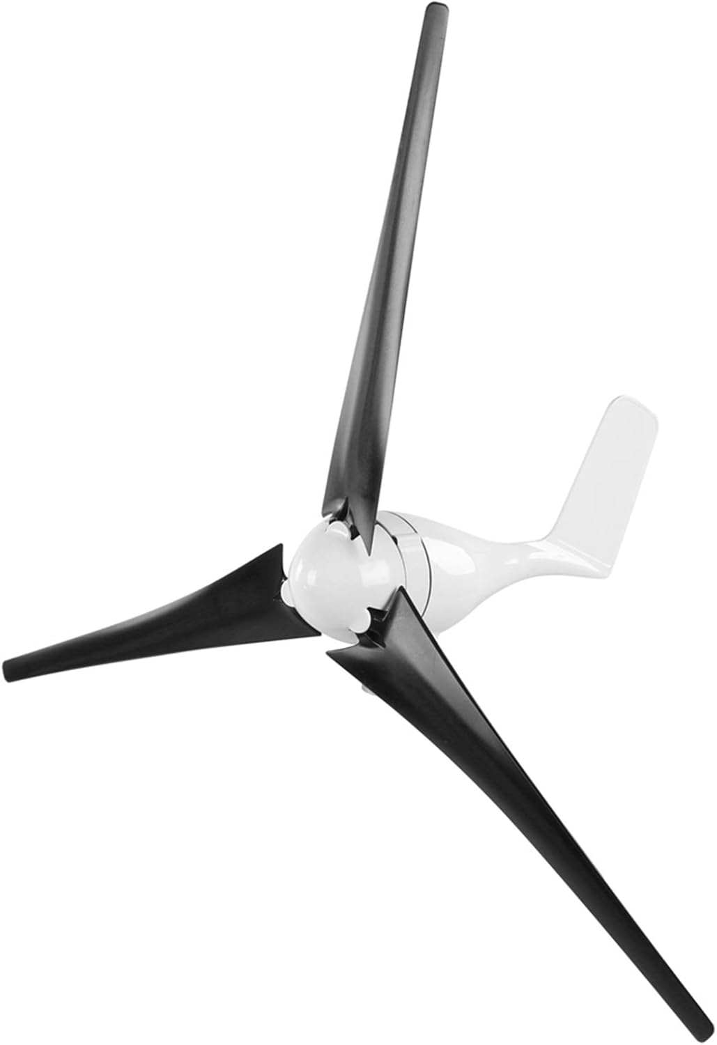 800W Small Wind Generator Kit 3 Blades Power Turbines Parts for Marine Home Charging(24V-BLACK)