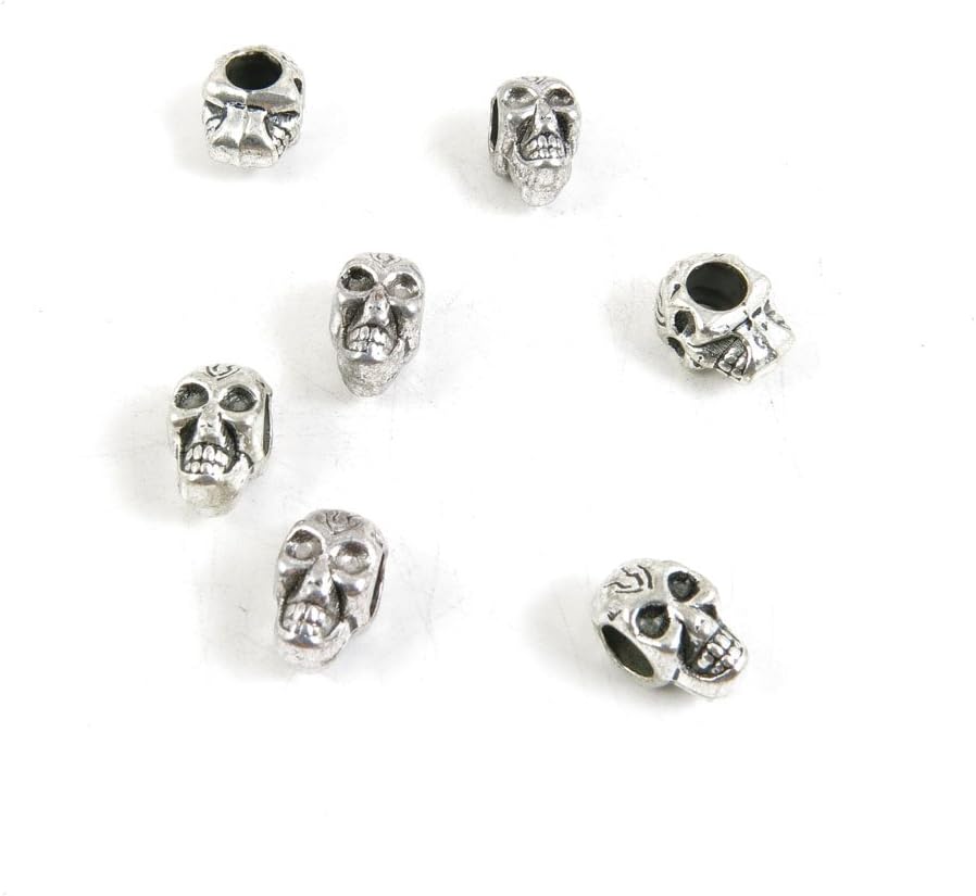 Price per Lot 310 PCS Jewelry Making Charms Antique Silver Tone Color Jewellery Charme Findingss Bulk Wholesale Suppliers Arts Crafts Z8CW7 Skull Loose Beads