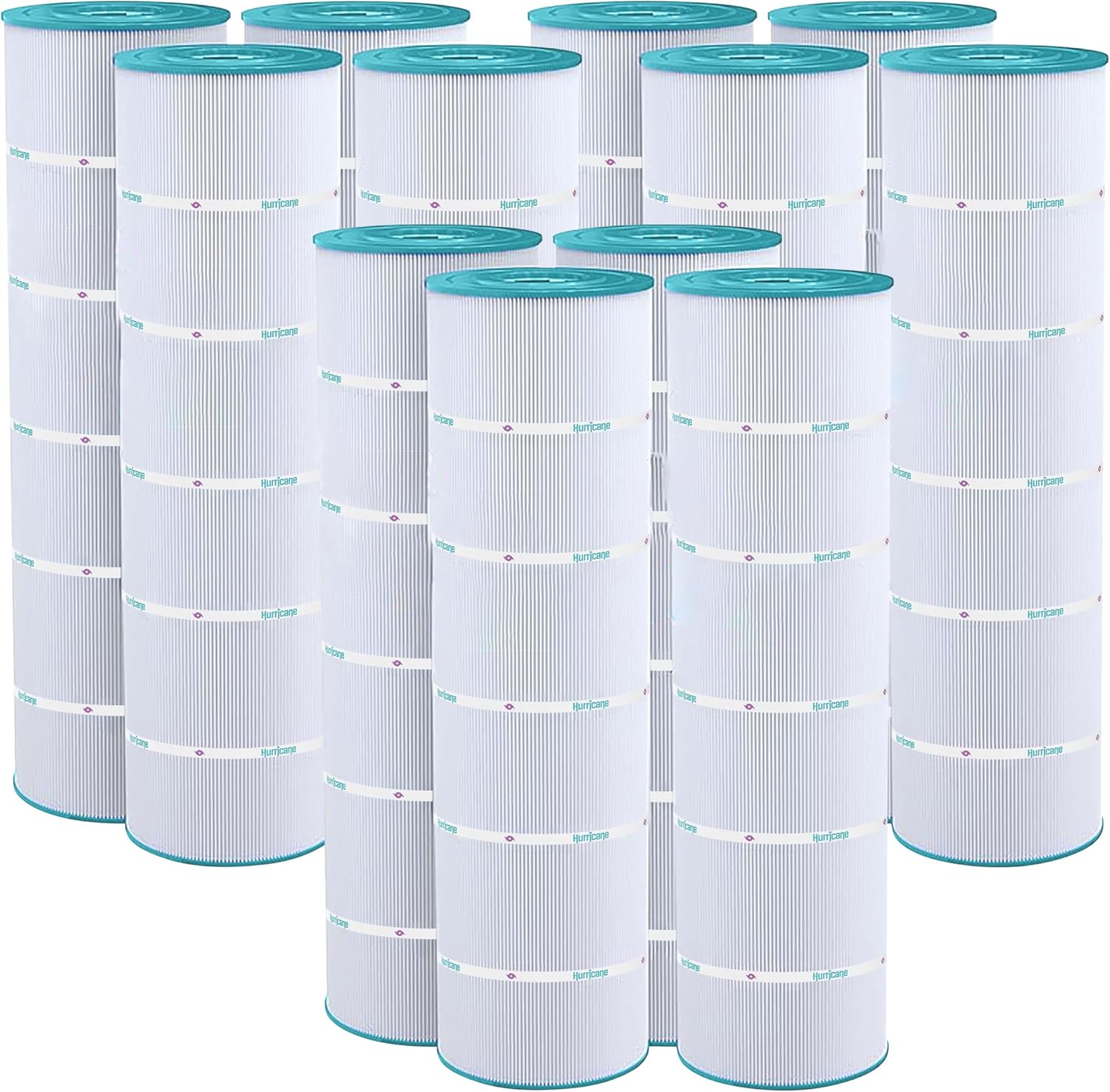 Hurricane Filters 12 Pack HF7488-04 Advanced Pool Filter Cartridge - Replacement for PA106, Unicel C-7488, Filbur FC-1226 - Best Value USA Pool & Spa Filters