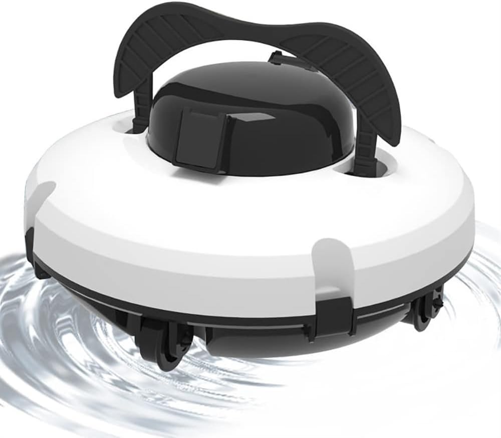 Pool Cleaner Robot, Swimming Pool Cleaning, Automatic Vacuum with Top Handle, Cordless Automatic Pool Cleaner, Automatic Vacuum Cleaner for Above Ground