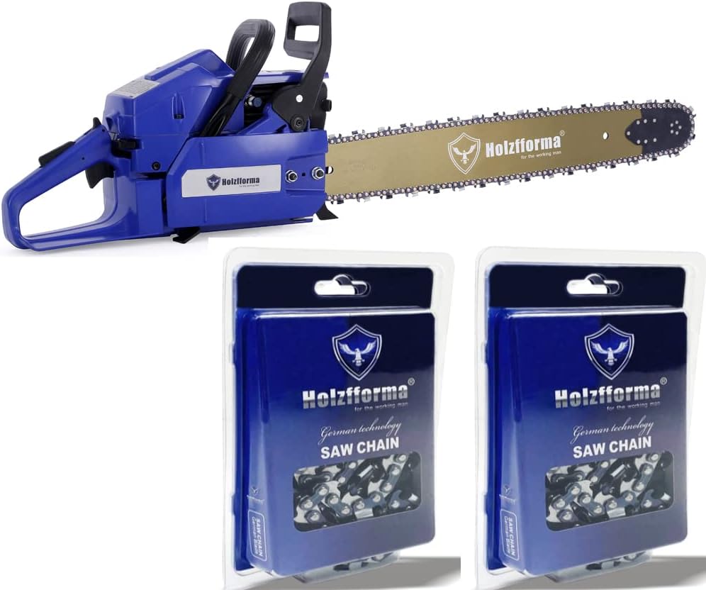 Holzfforma G272 Chainsaw Power Head With 36inch Guide Bar Standard Ripping and Skip Chain 3/8” .063” 114DL Combo For 272