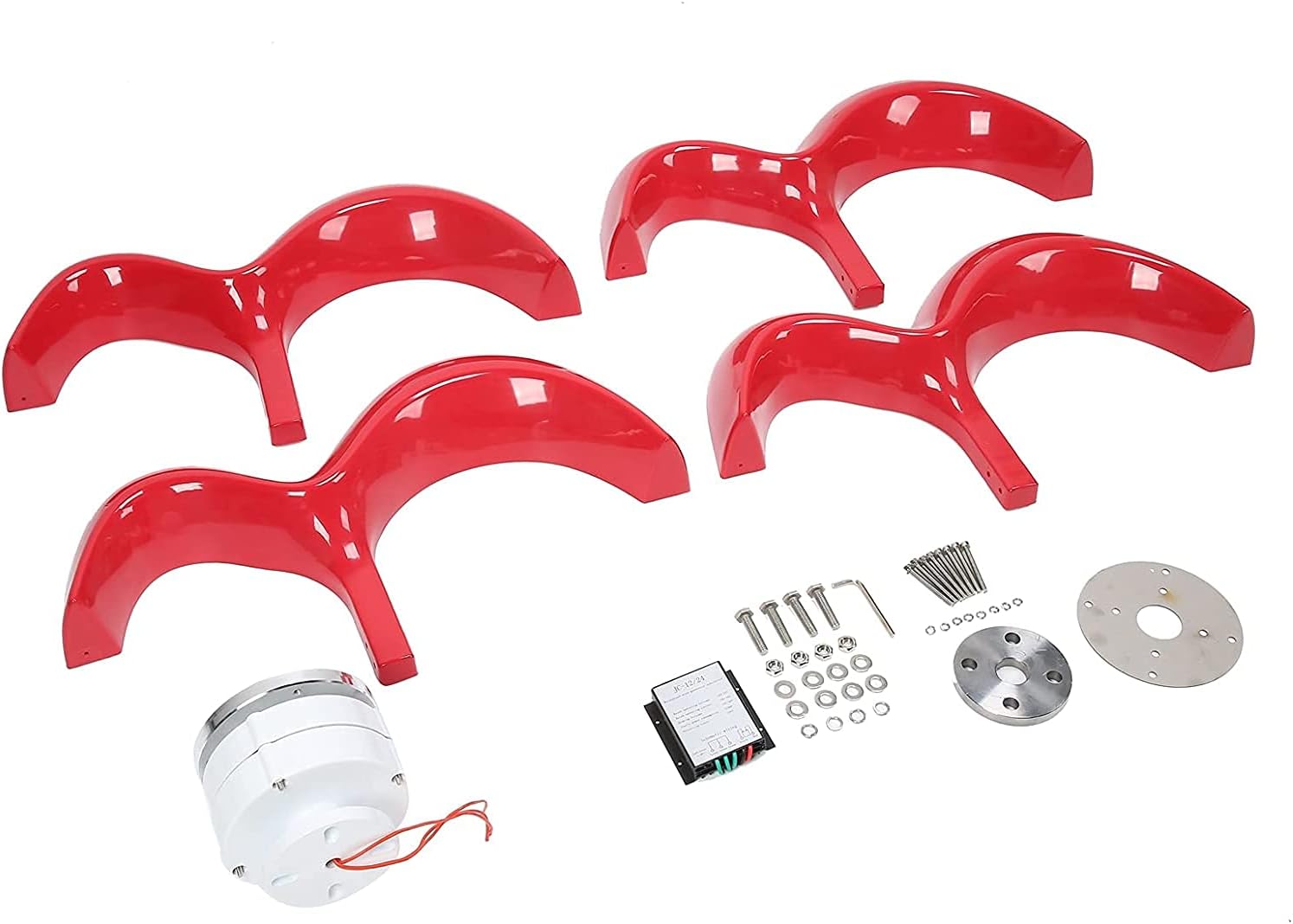 Wind Turbine 4000W 4 Blades Vertical Axis Wind Turbine Generator Permanent Magnet Generator Wind Turbine Kit