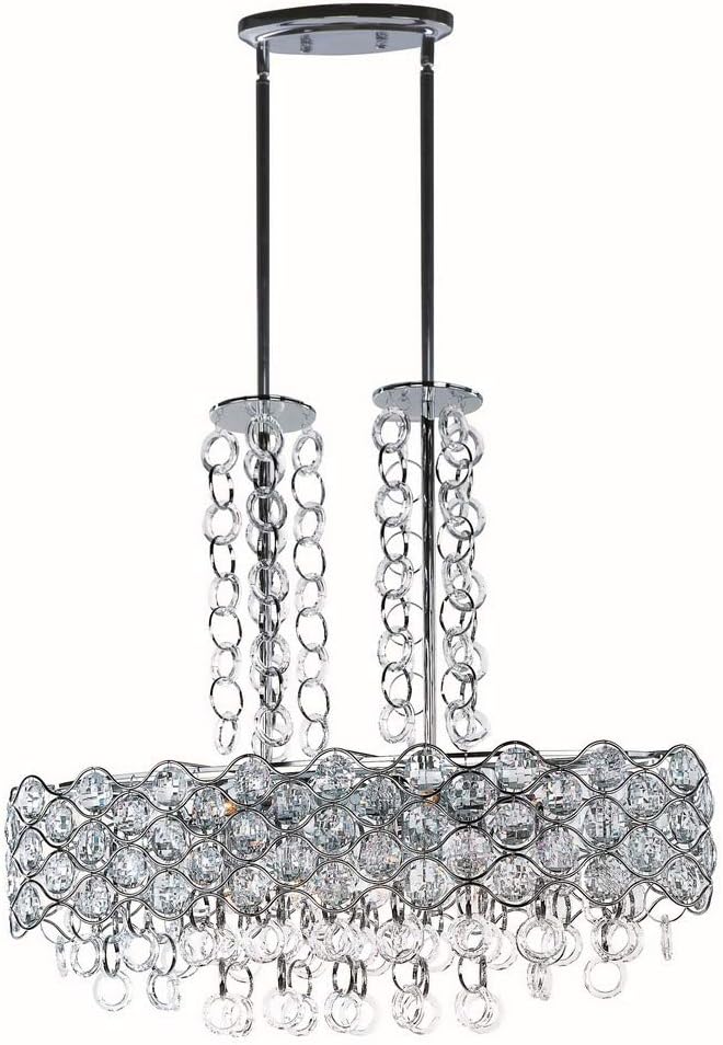 Maxim 23097BCPC, Cirque Chandelier, 12 Light Halogen, Polished Chrome