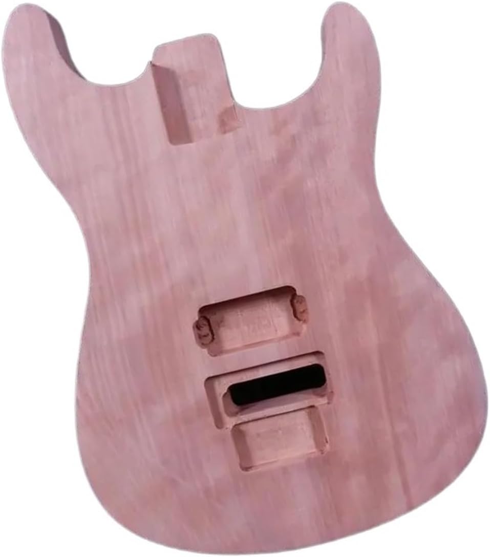 Guitar Body Guitar Replacement Parts Electric Guitar Body Solid Wood Unfinished DIY Project P90 Pickup Body Luthier Use