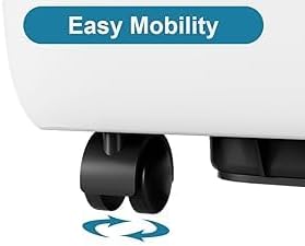 12,000 BTU Portable Air Conditioner, 3-In-1 AC Unit with Built-In Dehumidifier, Compact Standing Air Conditioner for Room Up to 550 Sq. Ft. with Remote and Window Kit, White