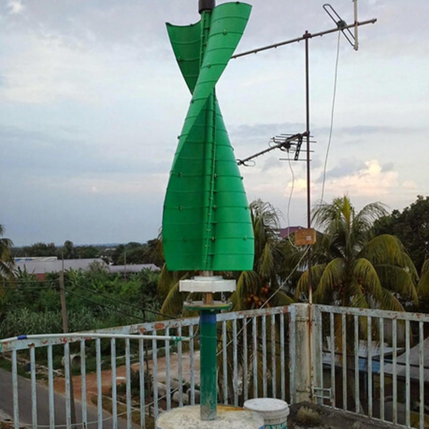 CHRISK 9000W Vertical Axis Wind Turbine 12V/24V Household Miniature Permanent Disk Magnetic Levitation Generator Breeze Start