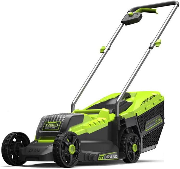 40V Cordless Lawn Mower with Grass Collection Bag | Powerful 21V Lithium Battery with 40 Mins Runtime | 30/50/70cm Cutting Width