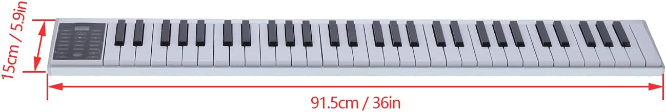 61 Key Digital Smart Piano Digital Smart Piano MIDI Keyboard Rechargeable Multifunctional Musical Instrument Kit