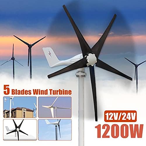 8000W 12V/24V 5 Blade Wind Turbines Generator Efficient Wind Turbines Horizontal Home Power Windmill Energy Turbines Charge