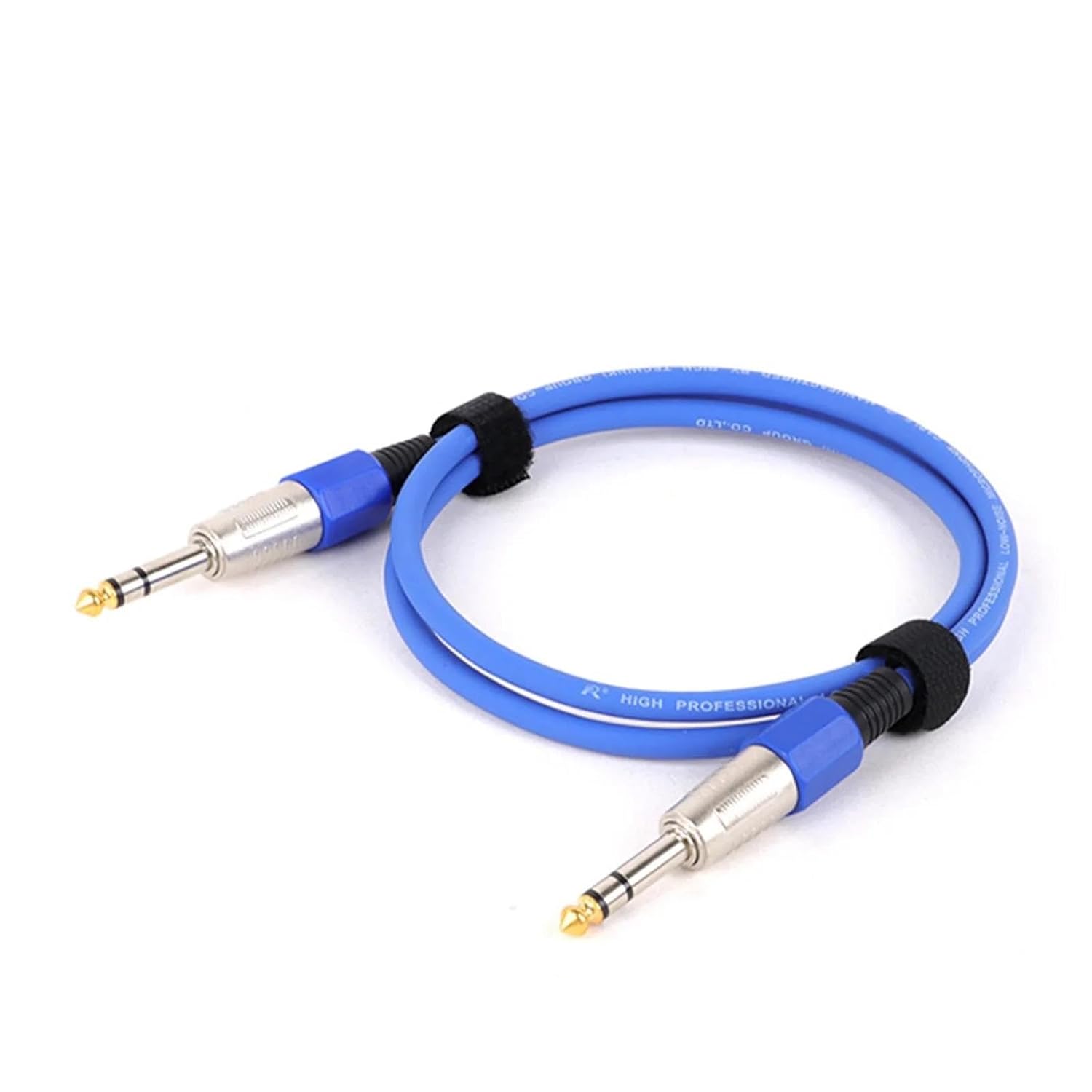 TSTS Guitar Audio Cable Straight Instrument Cable 6.35mm to 6.35mm Stereo Professional Colorful Cable for Guitar Bass Amplifier Keyboard(Blue,15m)