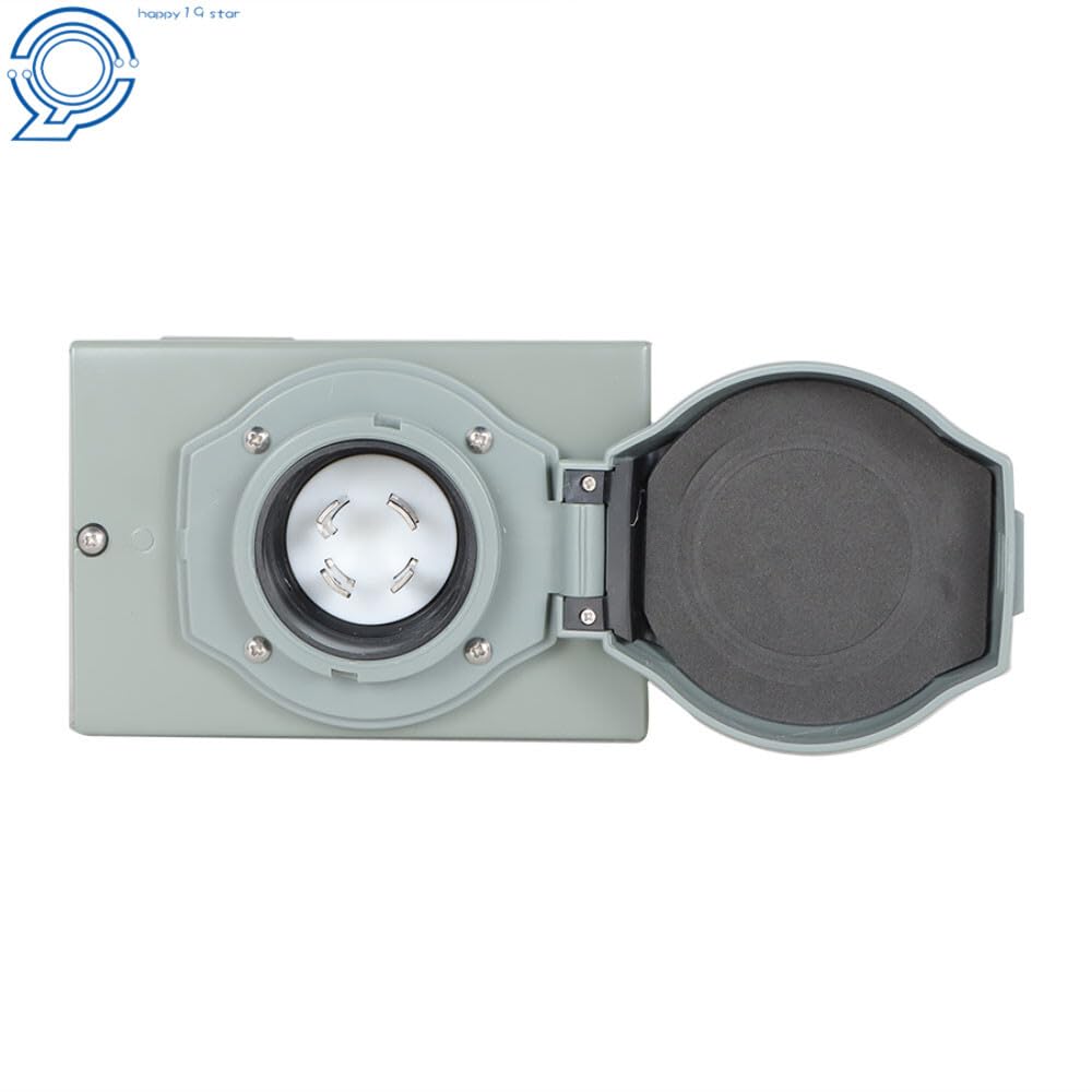 Replacement Parts for 30 Amp 125V Generator Power Inlet Box Waterproof for 4 Prong Outdoor ETL List Mod-H9S-18049