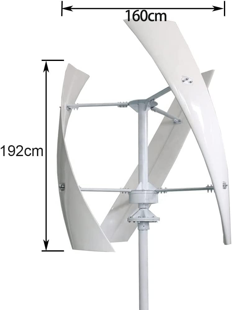 8000W Maglev Generator Wind Turbine Generator 3 Blades Vertical Axis 8KW Wind Turbine Kits with Charge Controller Off Grid System for Home Industrial