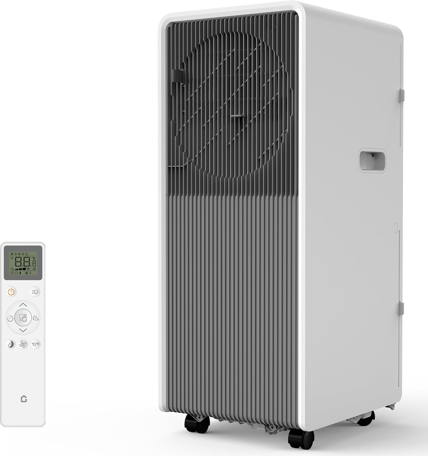 14,000 BTU Air Conditioner Portable, 3-in-1 Room Standing Air Conditioners with Remote Control, Fast Cools 750 Sq.Ft. for Indoor Room, Dorms - Gray