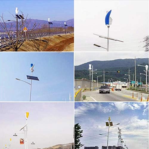 12000W Low Noise Vertical Wind Turbine Generator Kit - 110V/220V Portable Helix Design with Charge Controller & Rectifier for Efficient Renewable Energy Production