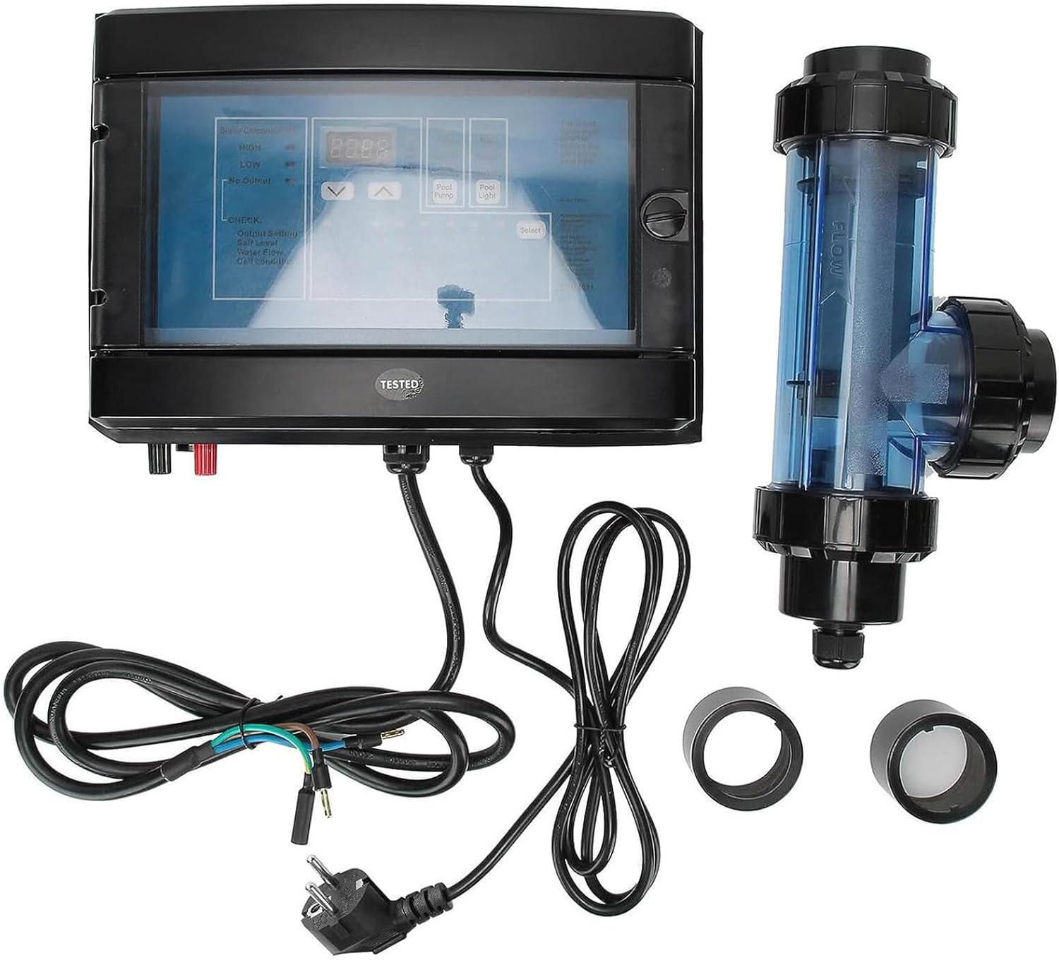 Swimming Pool Chlorinator,Water Treatment Machines,Salt Water Pool Chlorinator,15/20/30/50 G/H Salt Chlorine Machine,Chlorine Generator,for Swimming Pool,Spa,20g/h