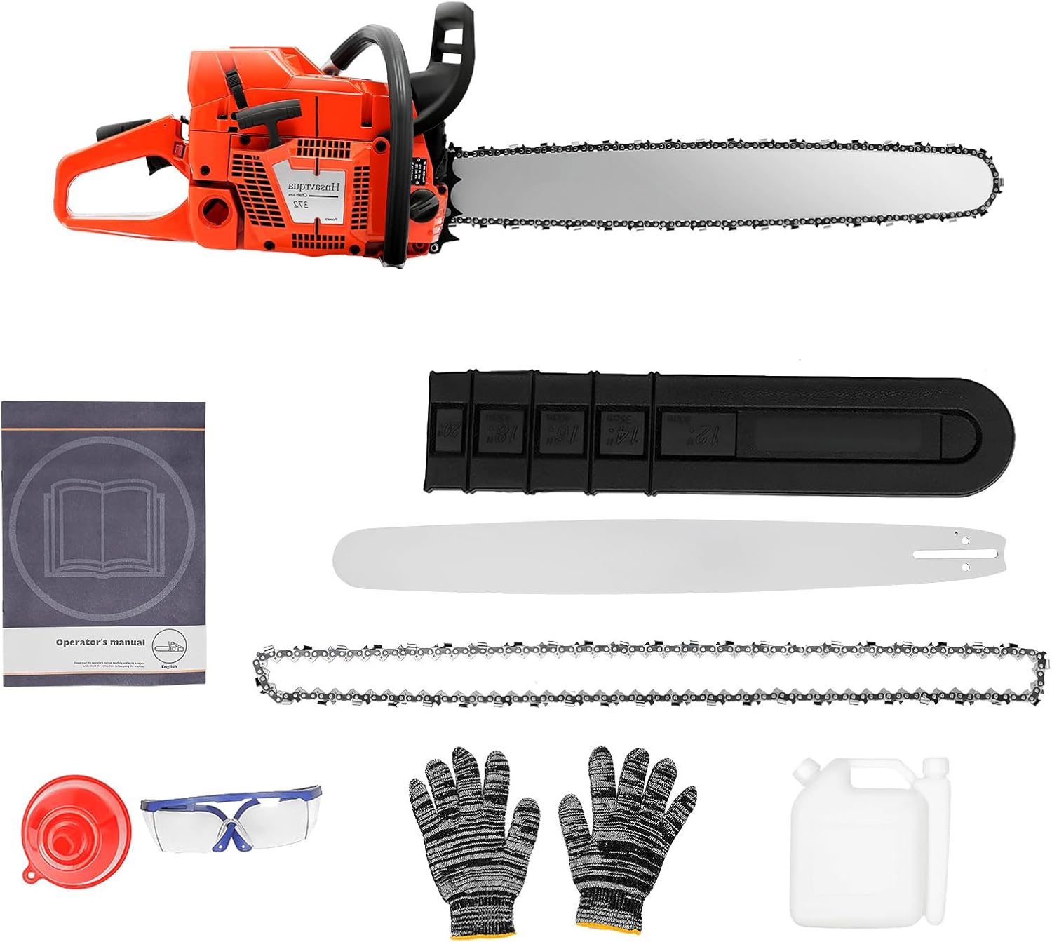 28Inch Gas Chainsaw 71CC 2-Stroke Gasoline Powered Chainsaw 3.9KW Handheld Cordless Petrol Chainsaws with 18.6Oz Fuel Tank Capacity for Trees Wood Farm Garden Ranch Forest Cutting