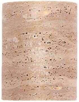 LED Warm Light Single-Head Wall Sconce, Creative Outdoor and Indoor Universal Wall Lamp, Nordic Simple Style Yellow Travertine Wall Light, Warehouse Garden Villa Decorative Light Fixtures.